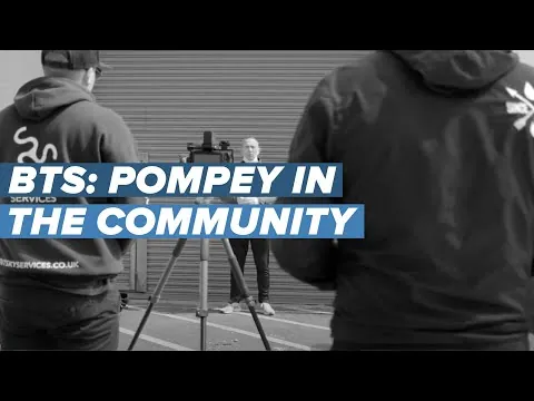 Behind the Scenes at our Pompey in the Community shoot
